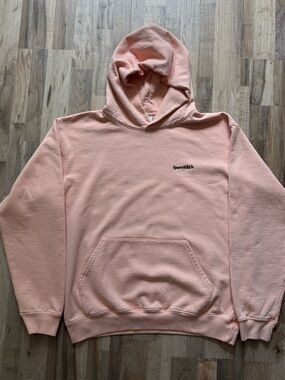 Sporty & Rich Made In USA Orange Cotton Pullover Hoodie Sweatshirt Unisex Large